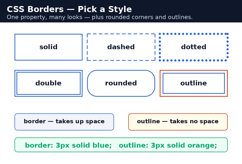 Diagram: CSS Borders
