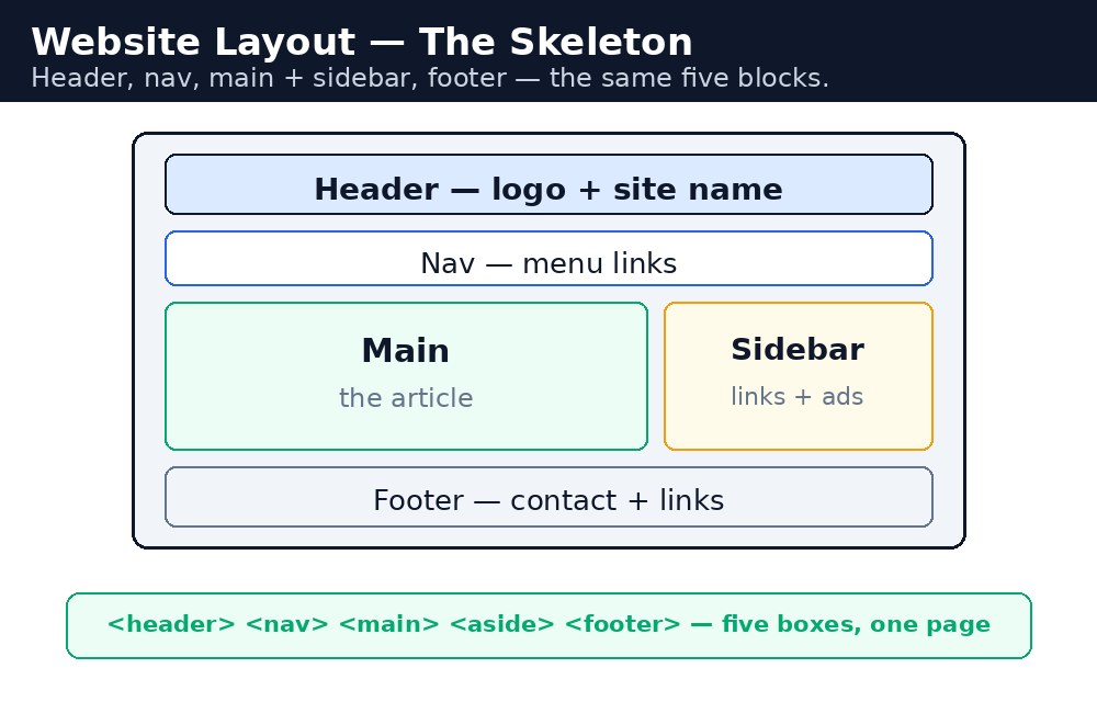 Diagram: CSS Website Layout