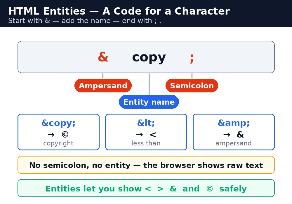 Infographic: anatomy of an HTML entity