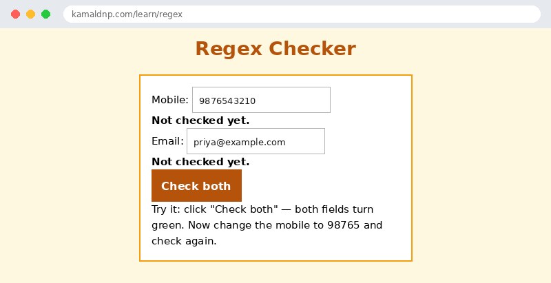Output of JavaScript Regular Expressions — test() & match() Guide